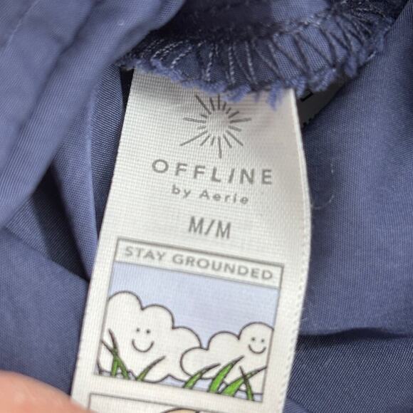 Aerie Offline Skirt Size M Blue Drawstring Pockets Casual Athletic Beach Coverup - Picture 8 of 9